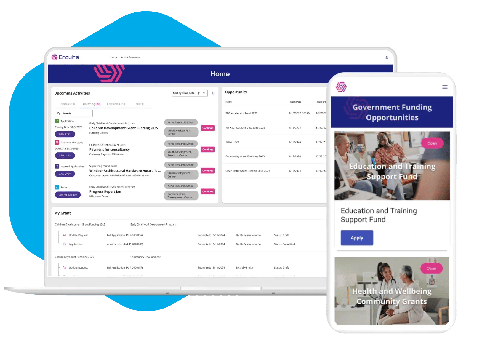 Applicant client portal