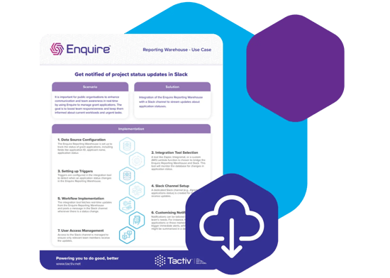 Report Warehouse Use Case 1
