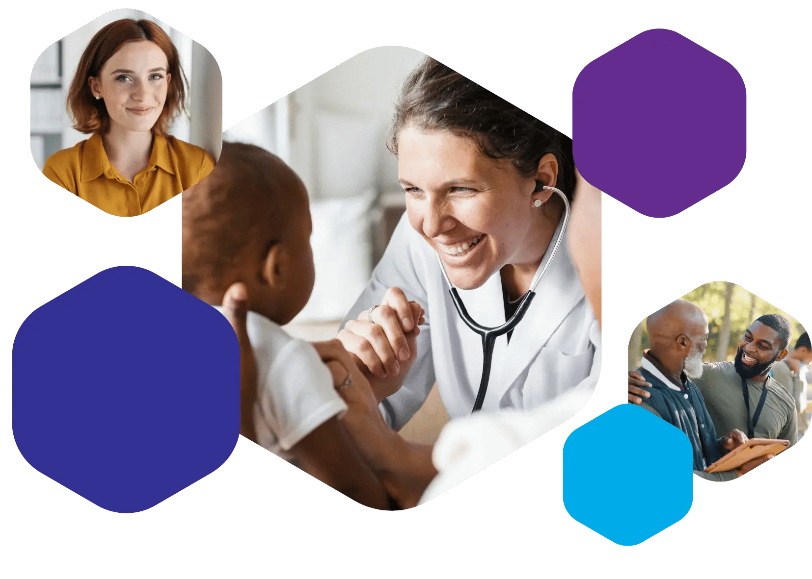 Homepage hexagon multi