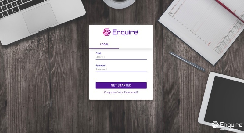 Dedicated Login Page for Enquire Clients