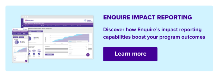 Enquire Impact Reporting