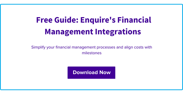 Download a free guide on Enquire's financial management integrations