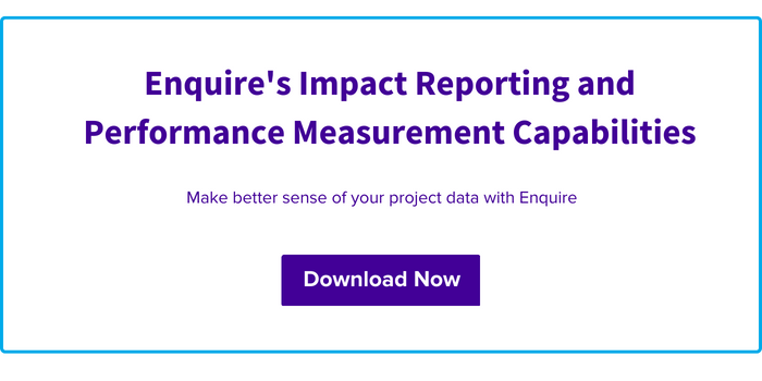 A downloadable factsheet on Enquire's Impact Reporting and Performance Measurement Capabilities 