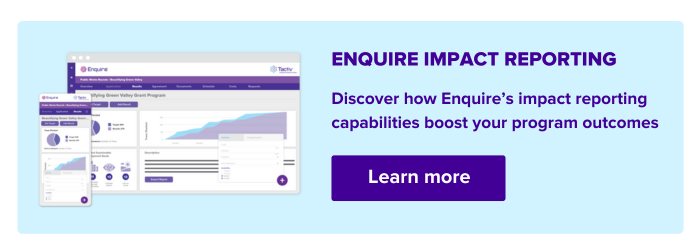 Enquire Impact Reporting Software