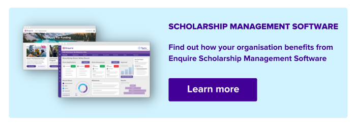 Learn more about Enquire Scholarship Management Software