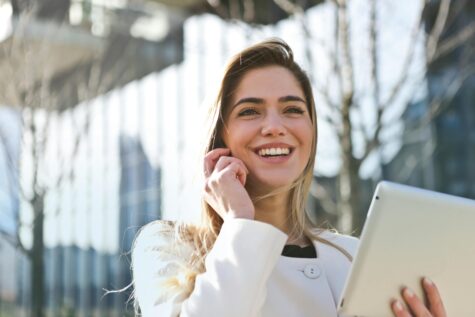 woman discussing compliance in grant management