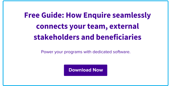 How Enquire connects all grant stakeholders